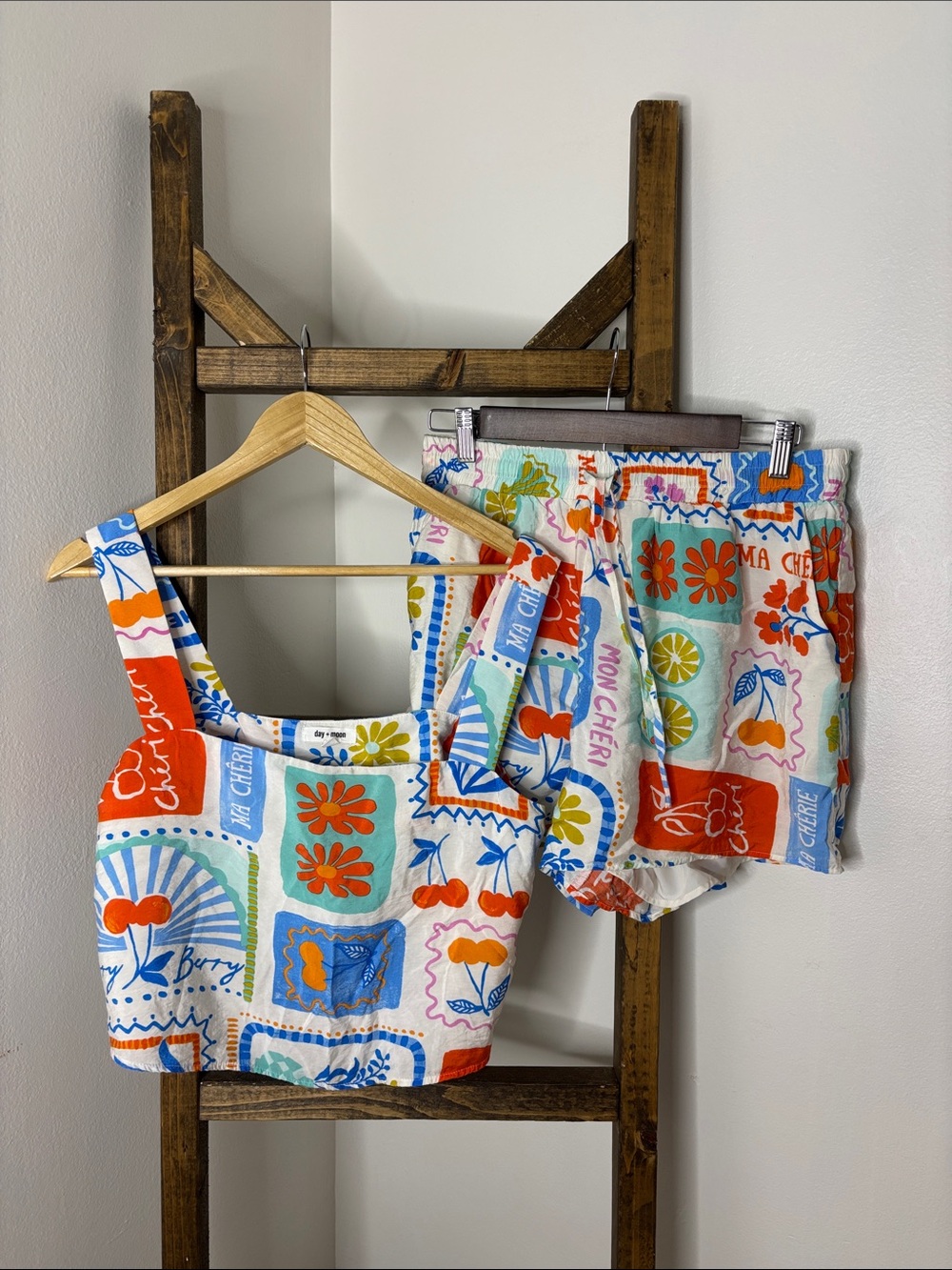 Vibrant Floral Patchwork Bermuda Shorts — Multi-Color